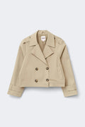 Y short trench jacket - Beige