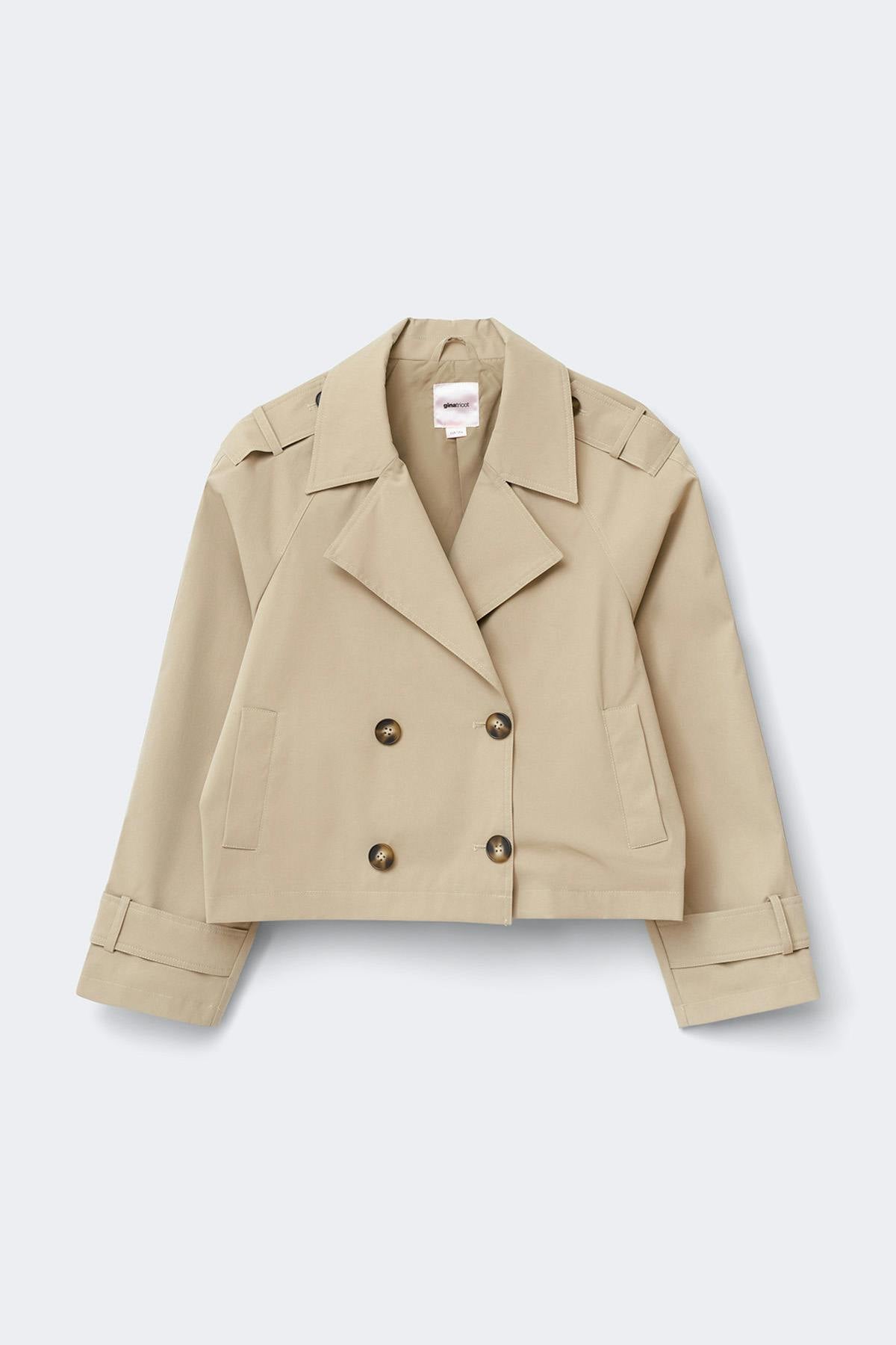 Y short trench jacket - Beige