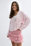Y frill skirt - Pink/aop