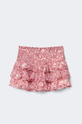 Y frill skirt - Pink/aop