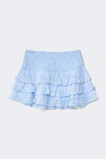 Y frill skirt - Blue aop