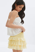 Y frill skirt - Afterglow