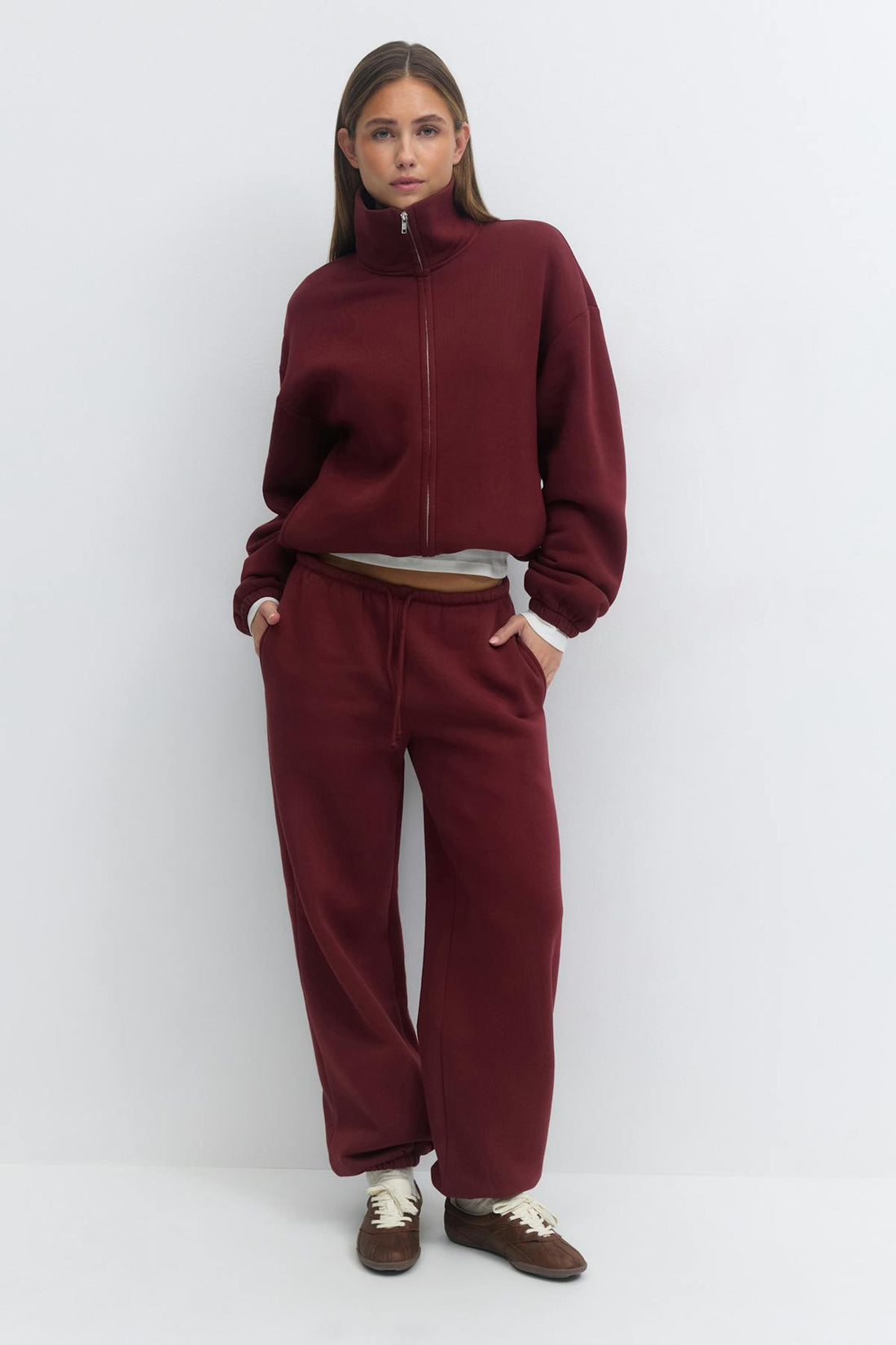 Soft sport sweatpants - Bordeaux