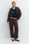 Soft sport sweatpants - Seal brown