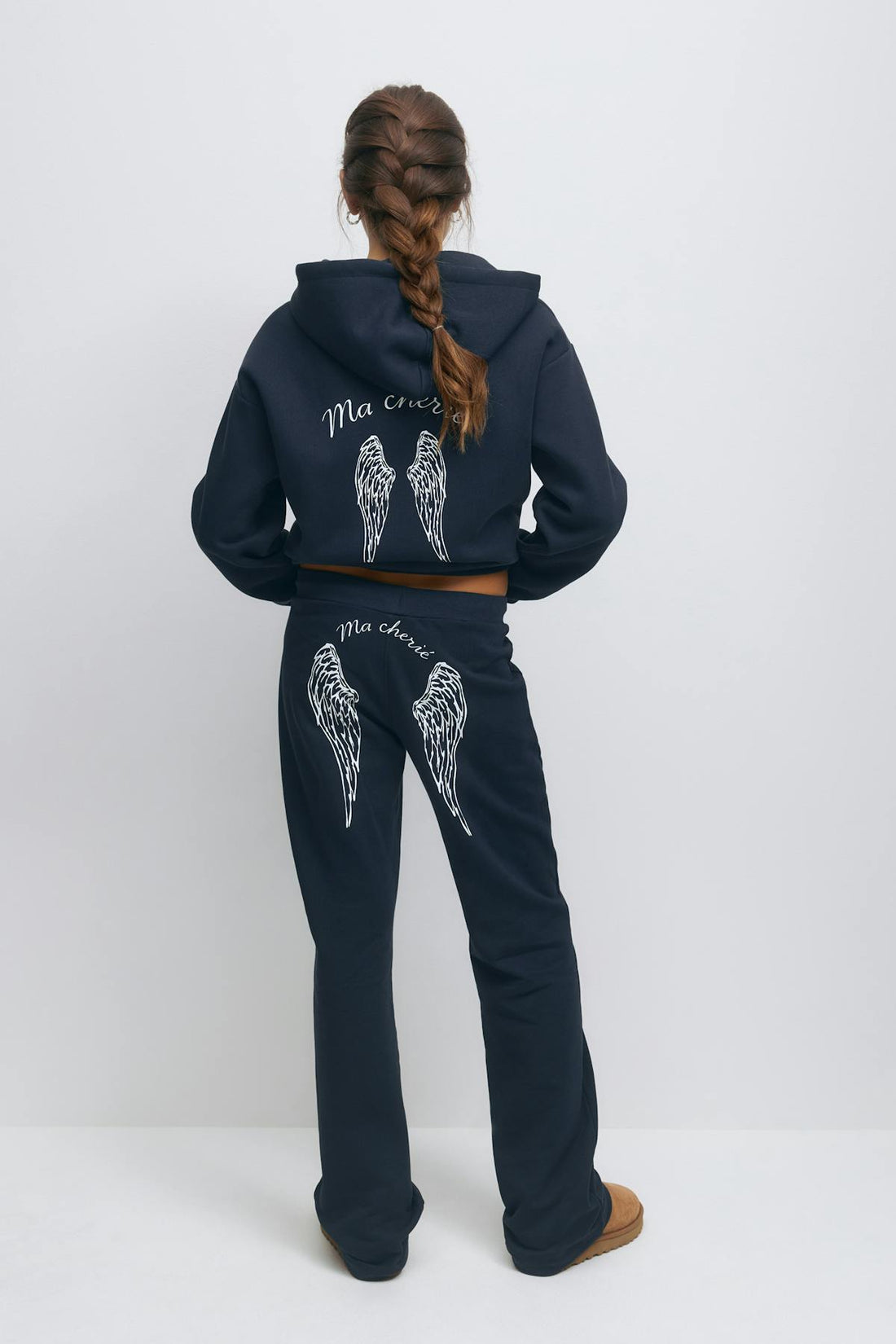 Y printed low sweatpants - Navy/print