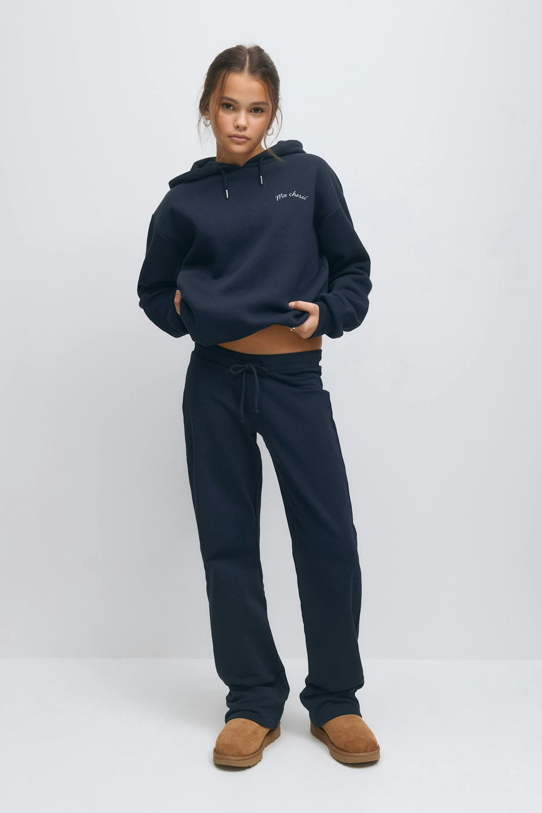 Y printed low sweatpants - Navy/print