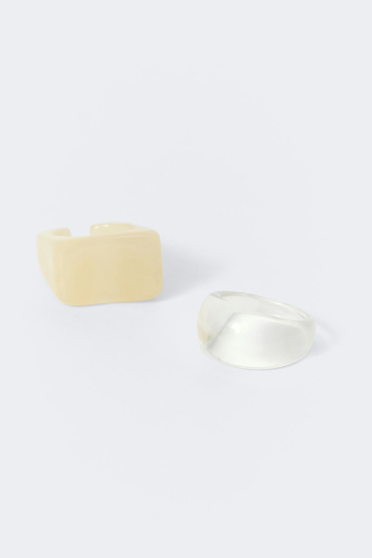 2-pack rings - Creme
