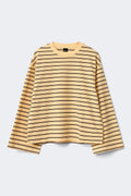 Stripe long sleeve tee - Brown/blue stripe