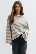 Stripe long sleeve tee - Orchid stripe