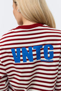Stripe long sleeve tee - Sky captain/stripe