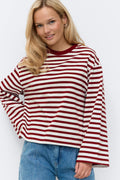 Stripe long sleeve tee - Sky captain/stripe