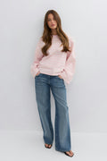 Stripe long sleeve tee - Living c/white