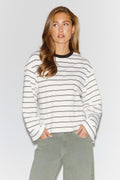 Stripe long sleeve tee - Tiedye/ylw/dad