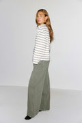 Stripe long sleeve tee - Tiedye/ylw/dad
