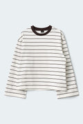 Stripe long sleeve tee - Tiedye/ylw/dad