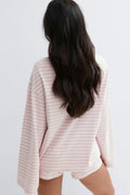 Stripe long sleeve tee - Blue/red stripe