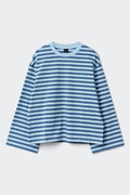 Stripe long sleeve tee - Warmbeige/skull