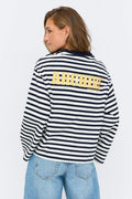 Stripe long sleeve tee - Biking/vntg