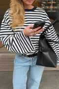 Stripe long sleeve tee - Biking/vntg