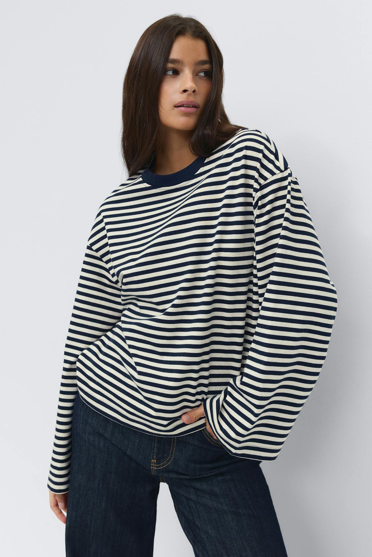 Stripe long sleeve tee - Falcon stripe