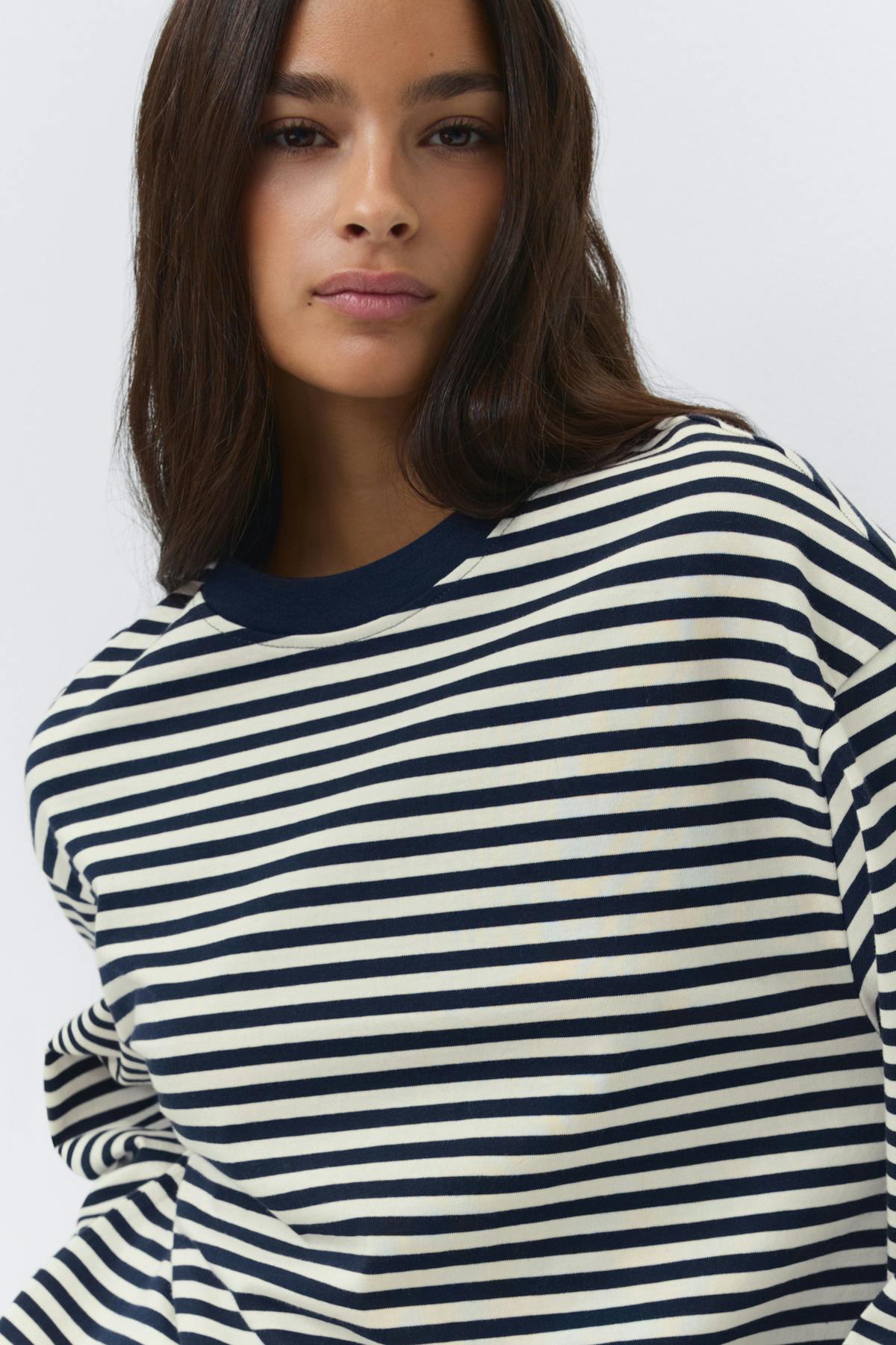 Stripe long sleeve tee - Falcon stripe