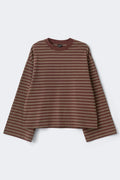 Stripe long sleeve tee - Micro ditsy