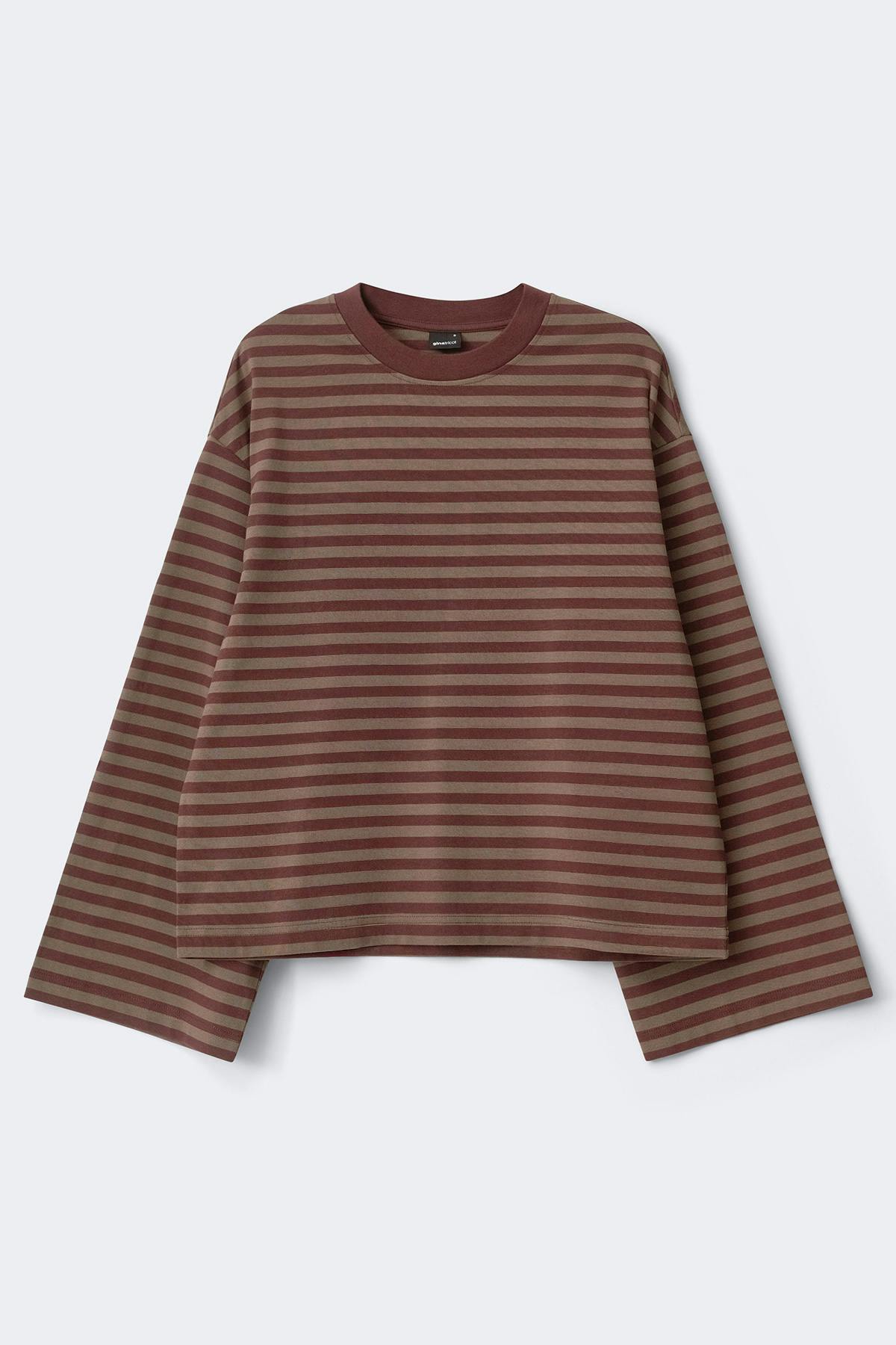 Stripe long sleeve tee - Micro ditsy