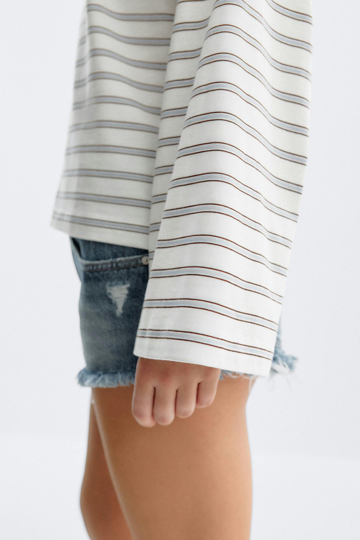 Stripe long sleeve tee - Yellow stripe