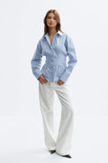 Tie blouse - Bordeaux