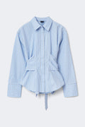 Tie blouse - Bordeaux