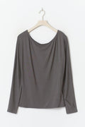 Soft slouchy loungewear top - Stone