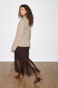 Fringe skirt - Chocolate plum