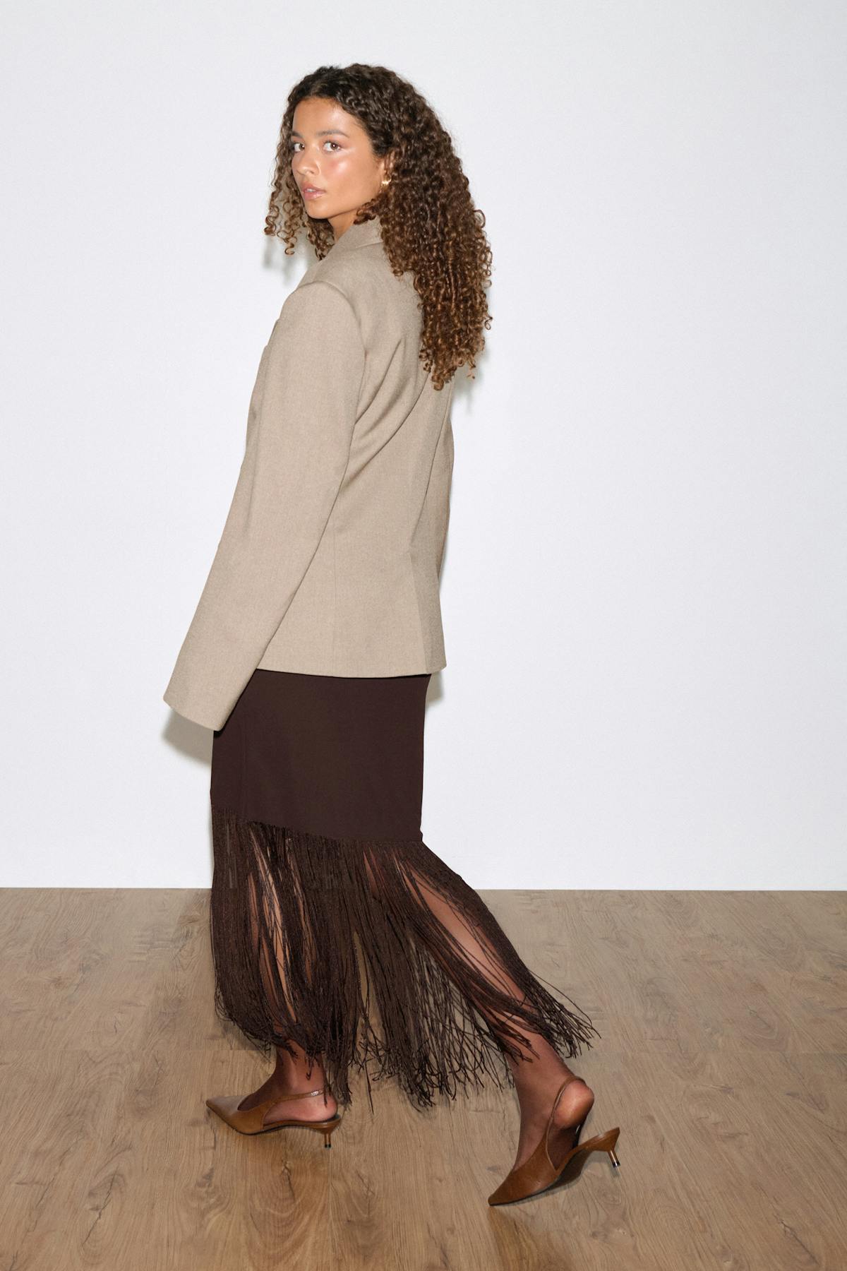 Fringe skirt - Chocolate plum