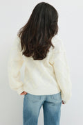 knitted tie cardigan - Chocolate brown