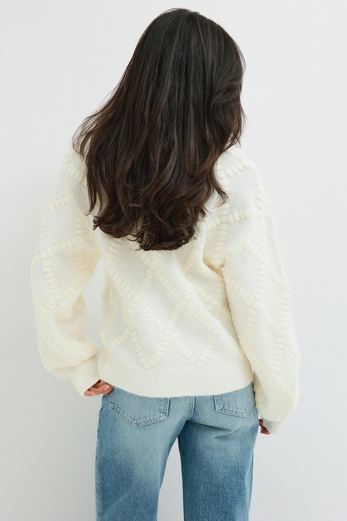 knitted tie cardigan - Chocolate brown