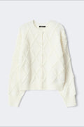 knitted tie cardigan - Chocolate brown