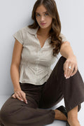 Smock blouse - Blue/stripe