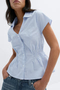Smock blouse - Blue stripe
