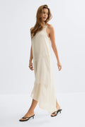 Flowy scarf dress - Creme
