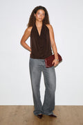 Waterfall top - Vert foncé