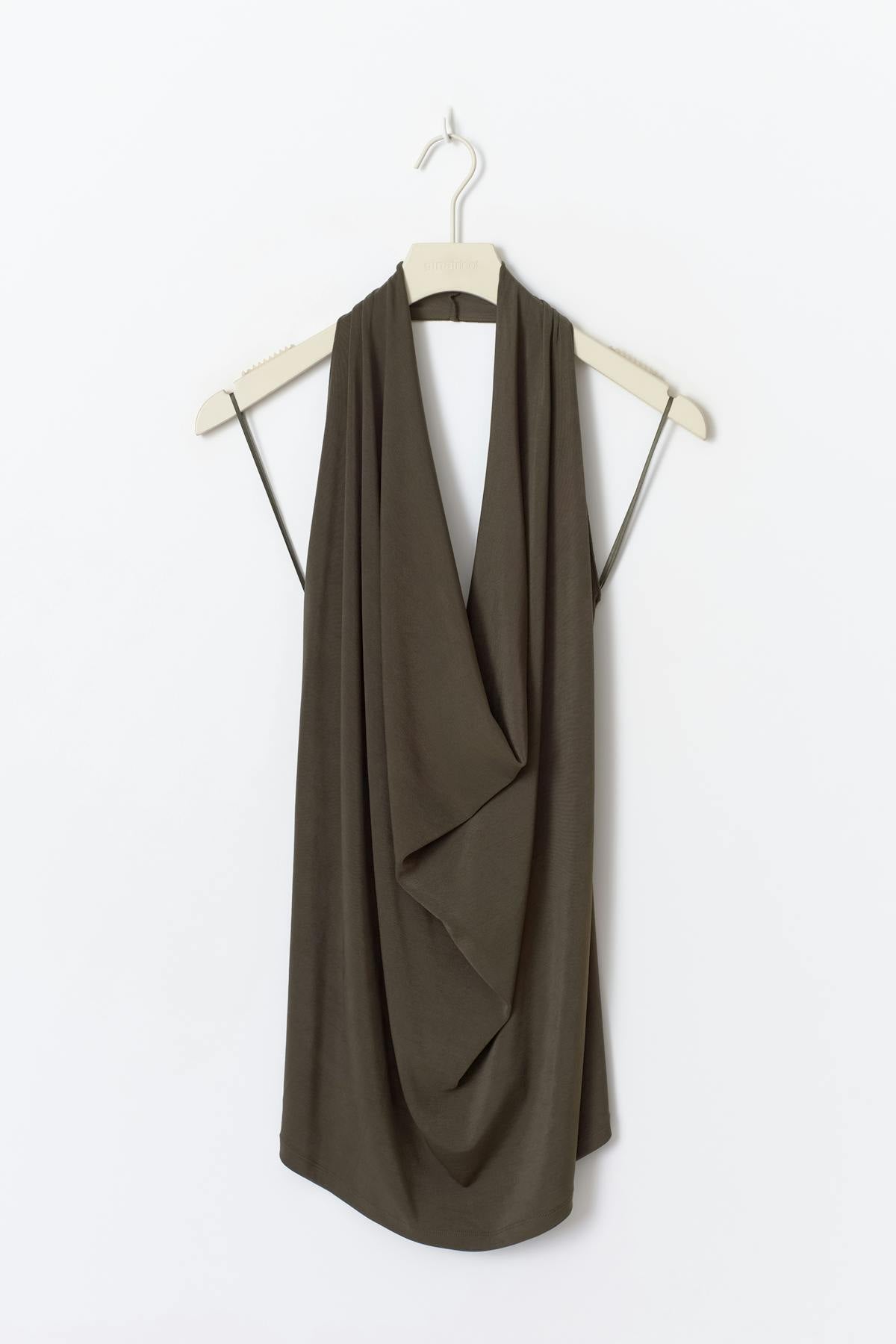 Waterfall top - Vert foncé