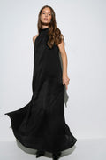 Pleated maxi dress - Noir