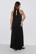 Pleated maxi dress - Noir
