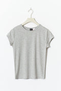 Soft loungewear baby tee - Grey melange