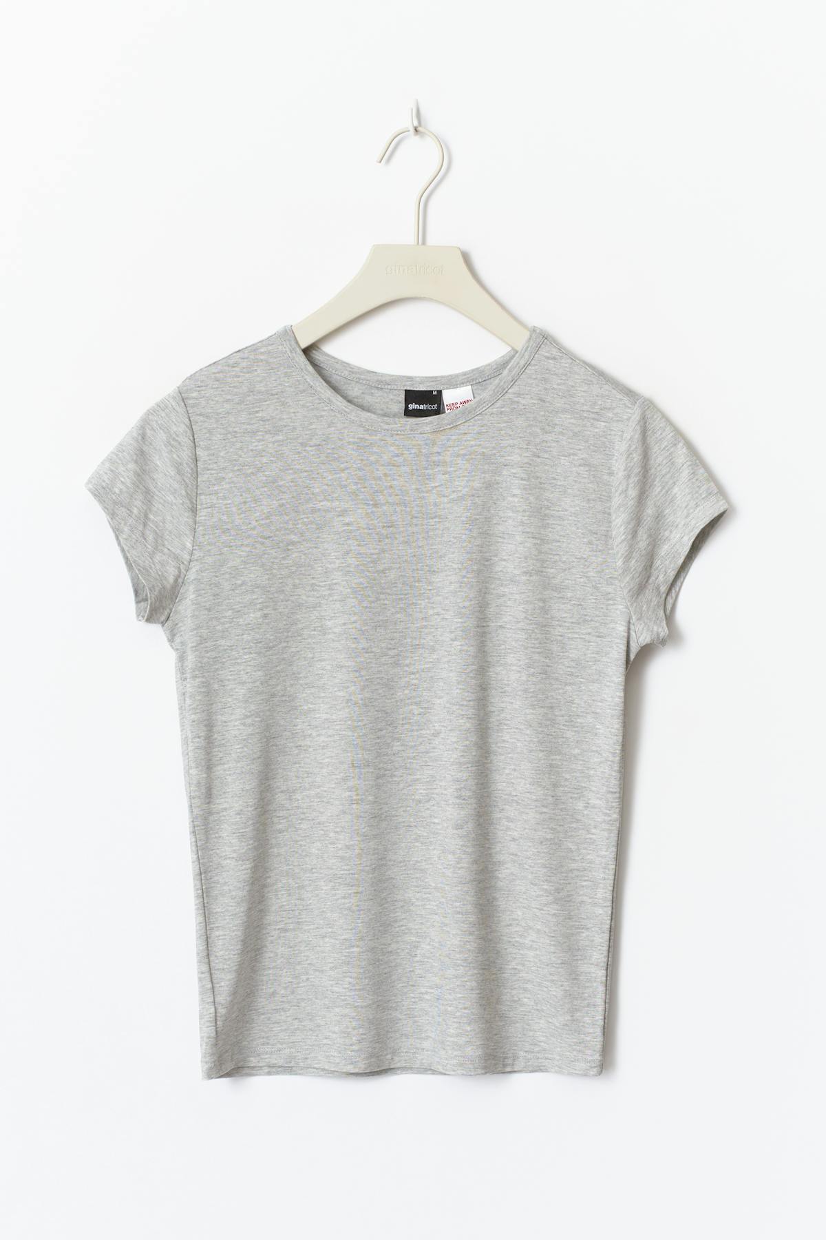 Soft loungewear baby tee - Grey melange