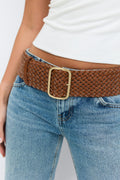 Braided hip belt - Marron