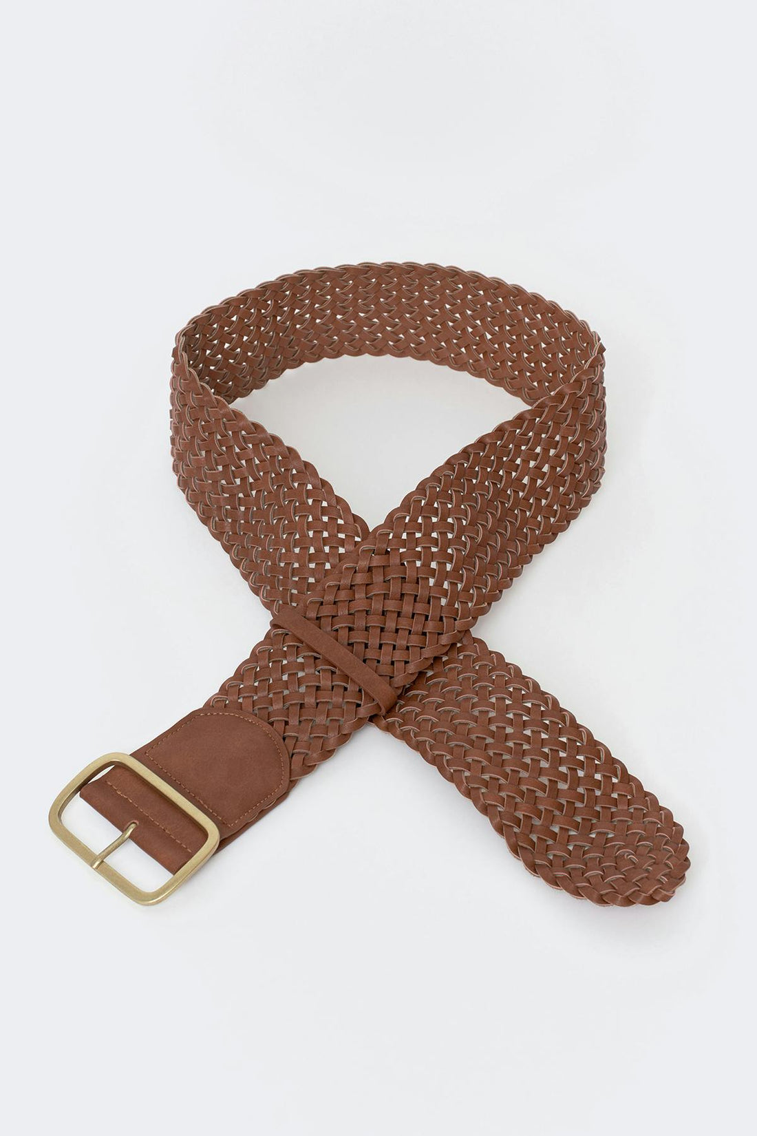 Braided hip belt - Marron