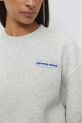 Crewneck versatile sweater - Lt grey melange