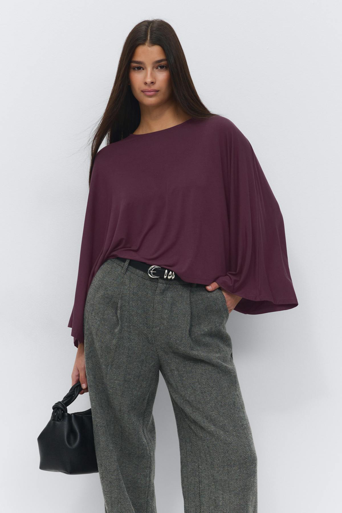 Poncho top - Dawn pink
