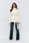 14+ felt wrap jacket - Antique white
